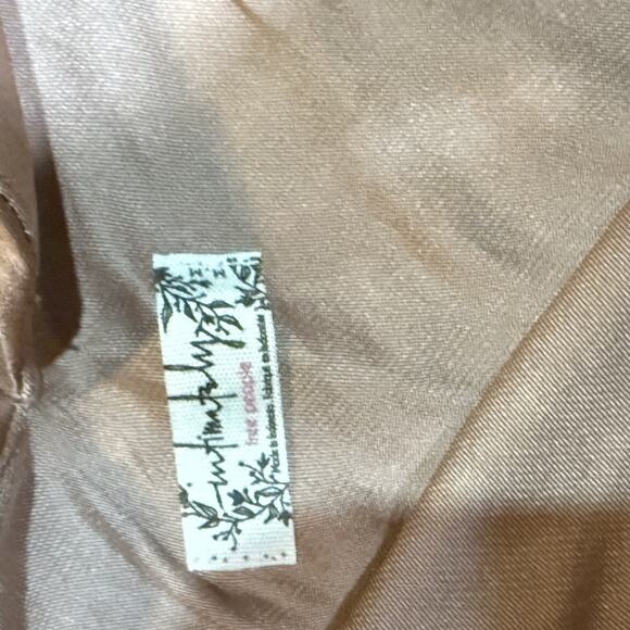 Intimately Free People Women's Hadley Maxi Slip Dress Cocoa Brown Satin Size M - Picture 8 of 11